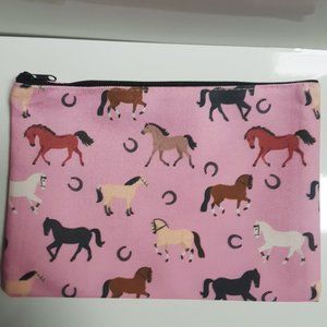 Horse Theme Zipper Bag